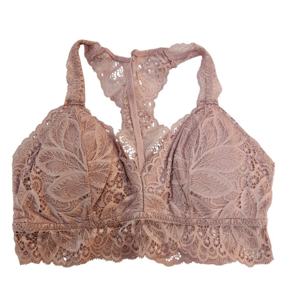 $10 SALE Auden Pink Lace Bra Bralette Valentine's Day Comfort Bra Women's XS